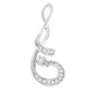 Haus of Brilliance Espira 10K White Gold 1/5 Cttw Diamond Sparkling Spiral Pendant Necklace - 4 of 4