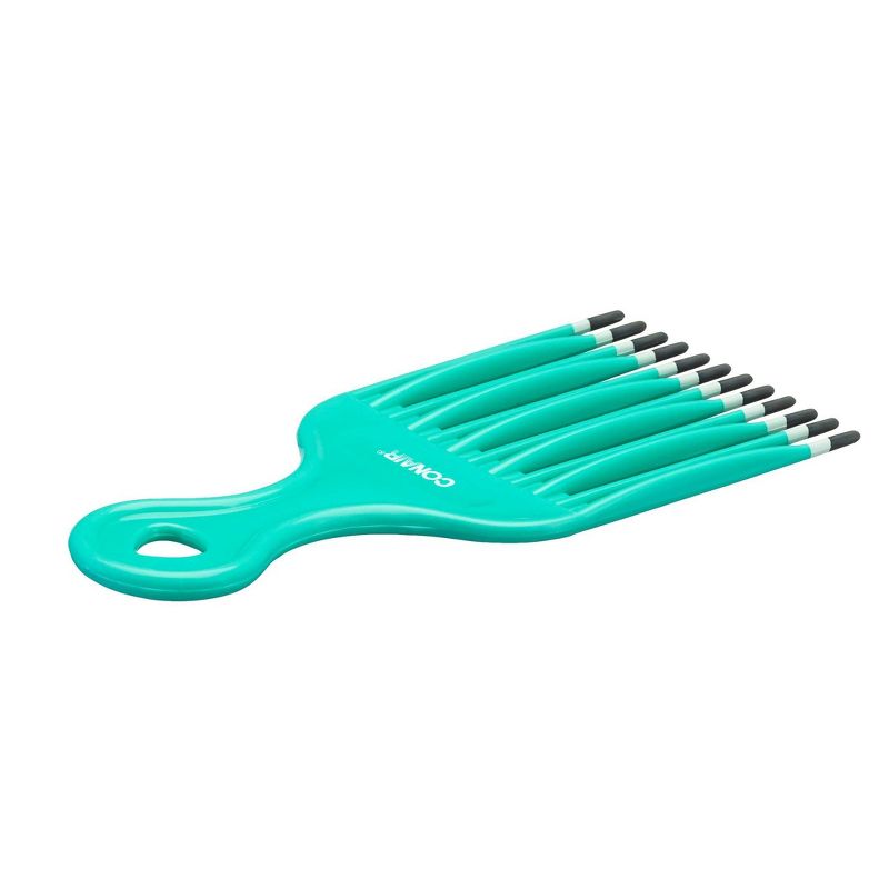 Conair Large Hair Pick - Curly or Thick Hair - Teal, 5 of 7