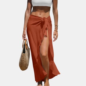 Women's Tie-Front Beach Cover-Up Sarongs - Cupshe - 1 of 4