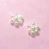 Pure Collection by Ross-Simons 2-3mm Cultured Pearl Flower Earrings With 14kt Yellow Gold - 4 of 4