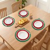 REGALWOVEN Farmhouse Round Placemats Set of 6 Woven Placemats for Dining Table Decor Kitchen Table Mat Wipe Clean - 3 of 4