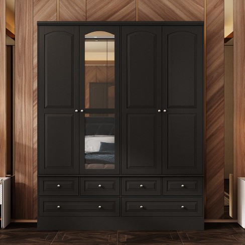 FUFU&GAGA Modern Simple Style Large Capacity Wardrobe: Multi-functional Partition, Family Clothes Storage Needs - image 1 of 4