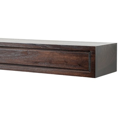 Modern Unfinished Wood 48-Inch Fireplace Mantel Shelf