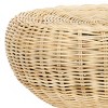 Tritan Rattan Accent Table/Stool - STL6502A - Natural - Safavieh - 4 of 4