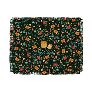 Valeria Frustaci Merry Christmas panettone 56"x46" Woven Throw Blanket - Deny Designs - 1 of 4
