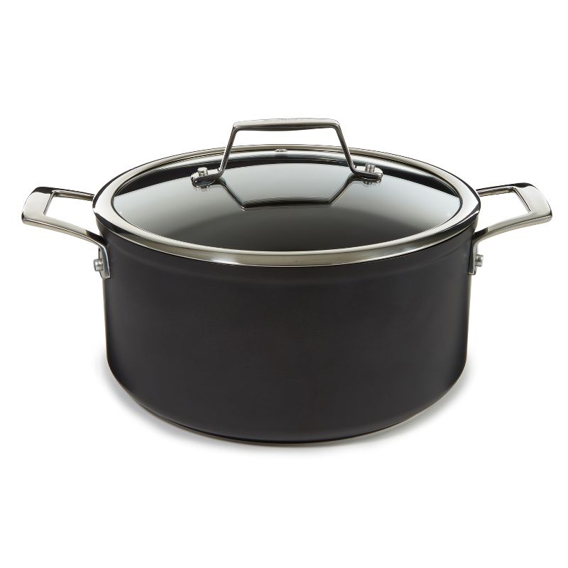 BergHOFF Essentials Non-stick Hard Anodized Covered Stockpot, Black, 1 of 8