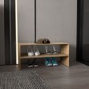 AZL1 Life Concept Shoe Rack Modular Shoe Storage with 2 Adjustable Shelves and Easy Assembly for Living Room Organization, Brown, 28.74"*15.35"*3.15" - 2 of 4