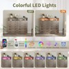 GustoWave 5 Drawer Wooden Dresser for Home, Chest of Drawers with LED Lights, Modern Versatile Storage Organizer Nightstand - 4 of 4