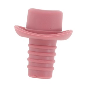 Unique Bargains Hat-Shaped Wine Stopper Silicone 1.61"x1.61"x1.85" 1 Pc - 1 of 3