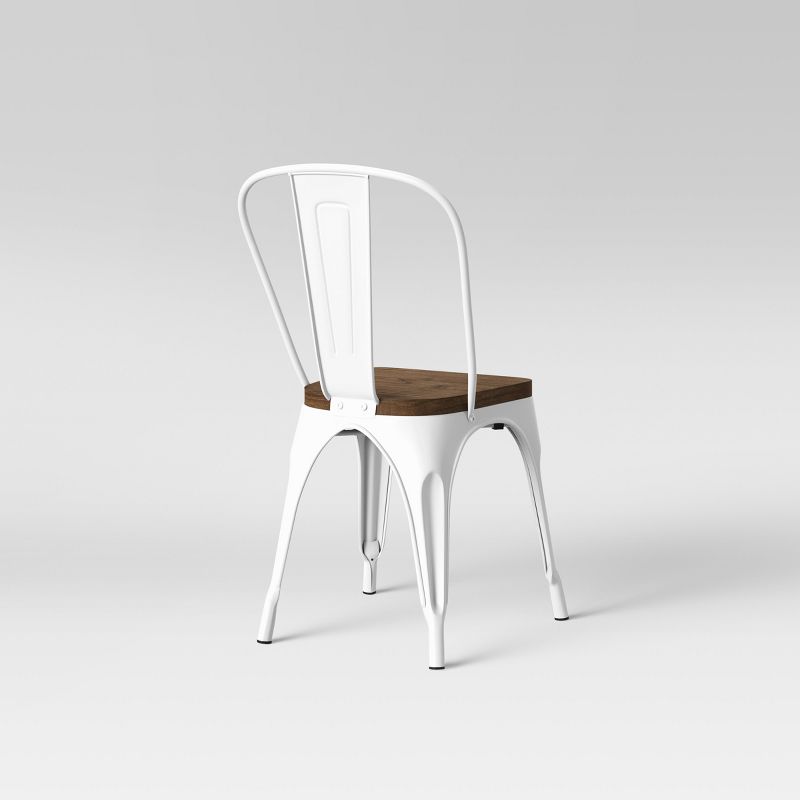 Set of 2 Carlisle High Back Wood Seat Dining Chair Matte White - Threshold&#8482;, 5 of 9