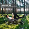 Tangkula Portable Folding Hammock Free Standing Hammock W/ Stand-Folds&Carrying Bag&Anti-Slip Buckle&Storage Pocket - 3 of 4