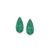 Ross-Simons 1.60 ct. t.w. Emerald Teardrop Earrings in Sterling Silver - 3 of 4