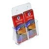 Azar Displays Trifold 2 Pocket, Side by Side Brochure Holder, 2-Pack - 3 of 4