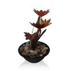 13" Indoor Tiered Metal Lotus Flower Tabletop Fountain - Alpine Corporation: Relaxing Water Sound - 3 of 3