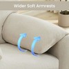 NicBex Modern Chenille Accent Chair with 2 Wider Armrests,Single Sofa Chair for Living Room,Bedroom,Reading Room - 4 of 4