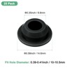 Unique Bargains Rubber Corrosion-Resistant Silicone Snap-in Locking Hole Plugs Black - 3 of 4