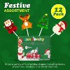 12 Christmas Lollipop Pack – Santa, Snowman, Tree, Reindeer. Individually wrapped candy, perfect stocking stuffer for kids & adults. - 4 of 4