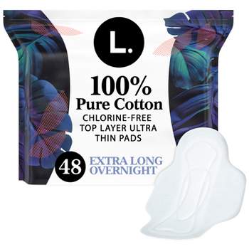  L. Chlorine Free Maxi Pads Extra Long Overnight