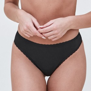 Skarlett Blue Women's Adorned Cotton Thong 371211 - 1 of 3