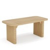 Lirago 62.2" Modern Simple Office Desk Wood Grain Rectangular Computer Table Spacious Sturdy Workstation with Non-Slip Pads Easy Assembly Brown - 4 of 4
