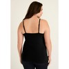 June + Vie by Roaman's Women's Plus Size Lace-Trim Bra Cami - 3 of 4