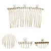 Unique Bargains Women's Flexible Pearls Side Comb 1 Pc - image 3 of 4