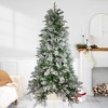 Northlight Real Touch™️ Medium Flocked Rosemary Emerald Angel Pine Artificial Christmas Tree - 7.5' - Unlit - 2 of 4