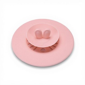 Anna-Kaci Silicone Bunny Ear Cup Lid Dustproof Insulated Drink Cover with Pop Up Vent Seal 4.6x0.7in - 1 of 4