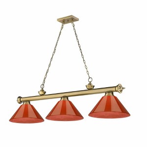 Z-Lite Cordon 3 - Light Chandelier in  Rubbed Brass - 1 of 2