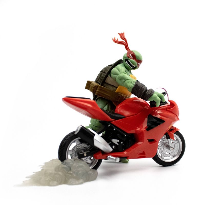 The Loyal Subjects TMNT Raphael with Motorcycle Deluxe Box, 3 of 11