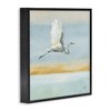 Stupell Industries Egret Bird Flying Ocean Breeze Framed Giclee Art, Black, 17" x 17" - 2 of 4