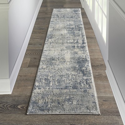 Abstract Beige/Grey Handmade Synthetic Reversible Area Rug