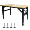 Standing Desk Industrial with Power Strip and Adjustable Height for Garage or Workshop 48in Wide-3irtyhousy - 3 of 4