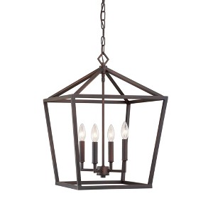 Millennium Lighting 4 - Light Pendant in  Rubbed Bronze - 1 of 2