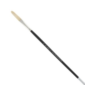 Creative Mark Pro Stroke Premium White Chungking Hog Bristle Artist Paint Brush - Long Filbert - Natural Bristle Brush w/ Great Control Suitable for - 1 of 4
