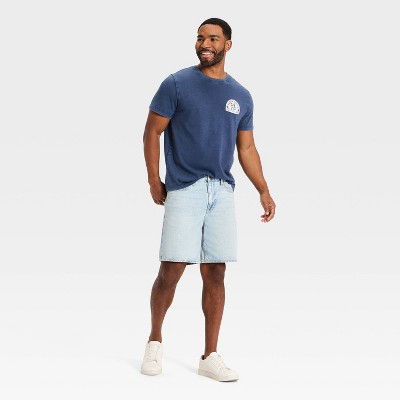 Мужские футболки Goodfellow & Co Men's Short Sleeve 4th of July Summer Graphic T-Shirt - Goodfellow & Co™ Navy Blue L — фото 3