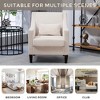 MOONMISS Modern Corduroy Accent Chair,Upholstered Armchair with Scooped Arms for Bedroom,Apartment,Studio,Office,Waiting Room - 3 of 4