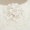 Dahlia Studios Bloomer 8 3/4" Wide White Glazed Floral Decorative Vase - 4 of 4