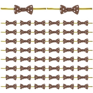 Unique Bargains Polyester Multipurpose Use Durable Flexible Gift Wrap Bows 200 Pcs - 1 of 4