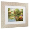 Trademark Fine Art Victor Giton Water Lilies Matted Framed Art - 3 of 4