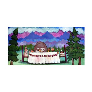 Trademark Fine Art - Andrea Doss The Bears Tea Party Canvas Art - 1 of 4