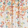 2pk 38"x84" Sheer Weeping Flower Curtain Panels Turquoise/Tangerine - Lush Décor - 3 of 4