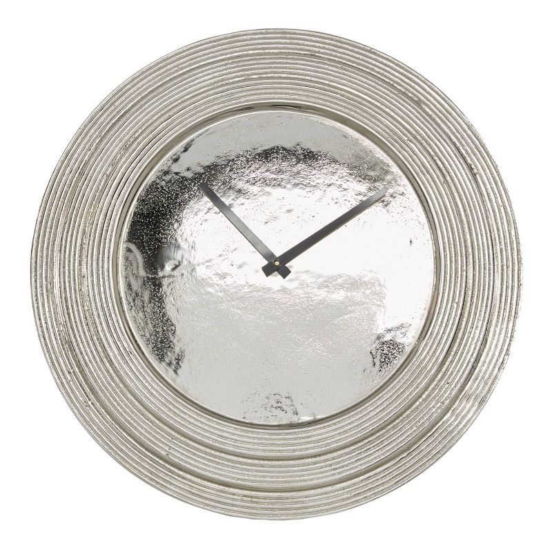 24" x 24" Round Aluminum Layered Rim Wall Clock - Olivia & May, 1 of 15