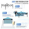 EAGLE PEAK 8x8ft Pop Up Canopy with Sidewall, 8x8 Base 6x6 Top - 2 of 4