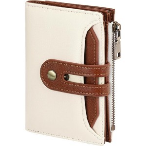 Clotth Womens Wallet - RFID Blocking Large Capacity Bifold with Zipper Coin Pocket,Fashionable PU Leather Card Holder for Daily Use Travel - 1 of 4