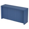 Acacia Wood Veneer Simple Entryway Table with Wavy Design Suitable for Study Entryway Hallway Living Room Foyer - 3 of 3