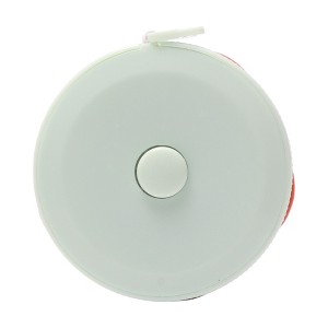 Unique Bargains Measure Tape Plastic Push-Button Tape Measure Pink Flower Design +/-5% Accuracy Plastic 1.97"x1.97"x0.71" 1 Pcs - 1 of 3