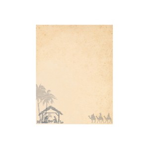 Great Papers! Holy Night Holiday Letterhead 8.5" x 11" Multicolor 80/Pack (2018028) - 1 of 2