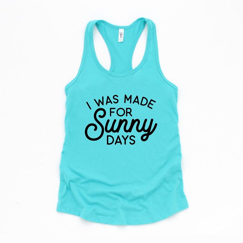 Simply Sage Market Women's I Was Made For Sunny Days Graphic Racerback Tank, 1 of 5