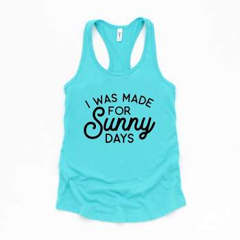 Simply Sage Market Women's I Was Made For Sunny Days Graphic Racerback Tank